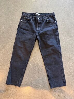 Zara Men's Slim Straight Black Jeans